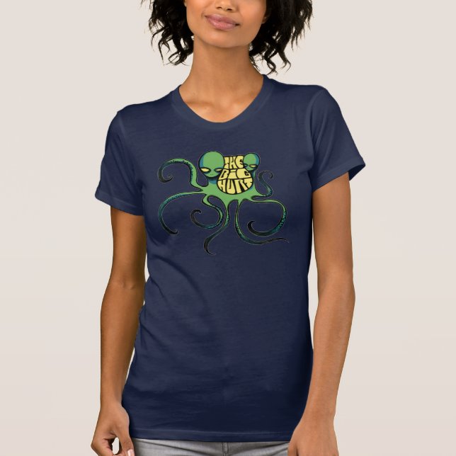 Camiseta grande verde del extranjero del daño (Anverso)