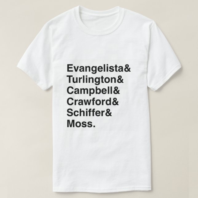 Camiseta Grandes 6 supermodelos (Diseño del anverso)