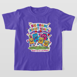 Camiseta Grandes cerebros, corazones brillantes - 1 y 2° Gr