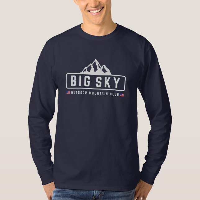 Camiseta Grandes cielos al aire libre (Anverso)