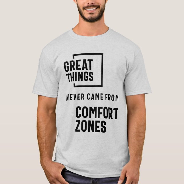 Camiseta Grandes Cosas Nunca Llegaron De Las Zonas De Confo (Anverso)