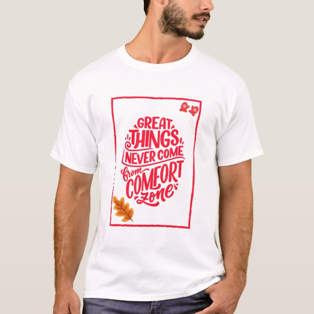 Camiseta Grandes Cosas Que Necesitan Valor Tee (Anverso)