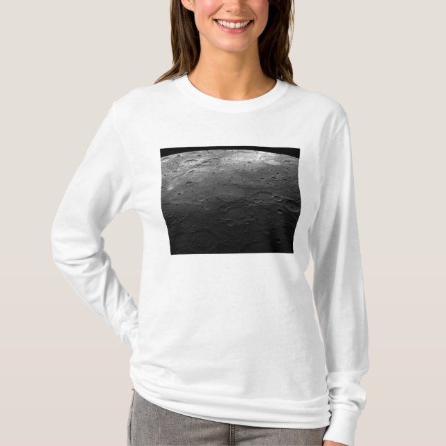 Camiseta Grandes cráteres en el planeta Mercurio (Anverso)