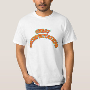 Camiseta Grandes espectativas de texto