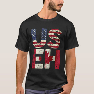 Camiseta Grandes Estados Unidos Eh América Bandera Canadá V
