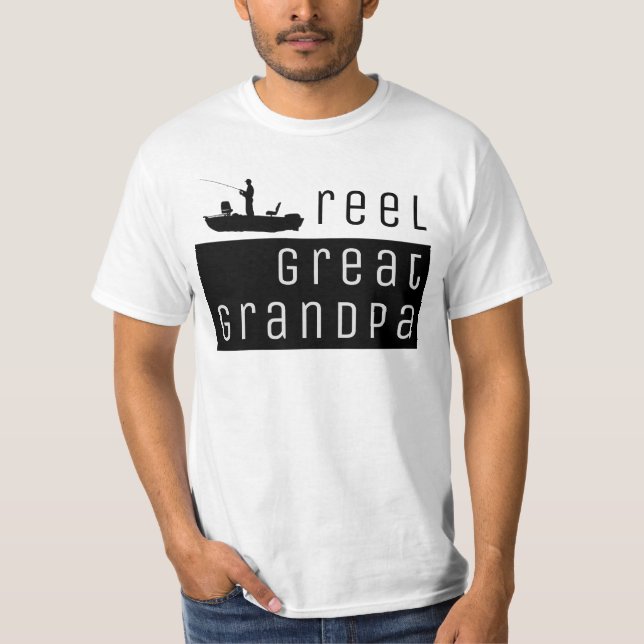 Camiseta Grandes estallidos del carrete que pescan al (Anverso)