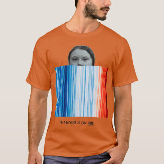 Camiseta Grandes franjas de calentamiento climático La casa
