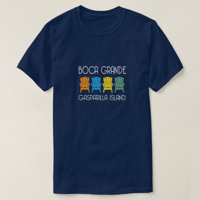 Camiseta Grandes Gasparilla sillas de playa de la Florida (Diseño del anverso)
