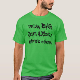 Camiseta Grandes ideales se crean inspiran otros negros