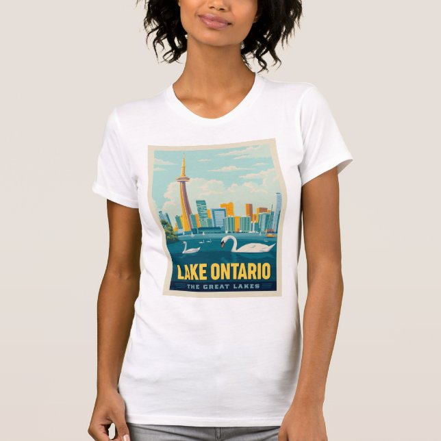 Camiseta Grandes Lagos | Lago Ontario (Anverso)