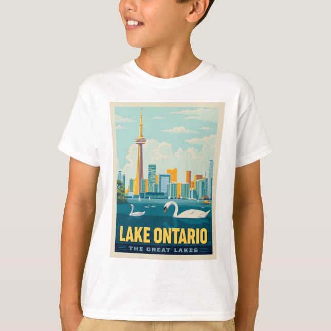 Camiseta Grandes Lagos | Lago Ontario (Anverso)