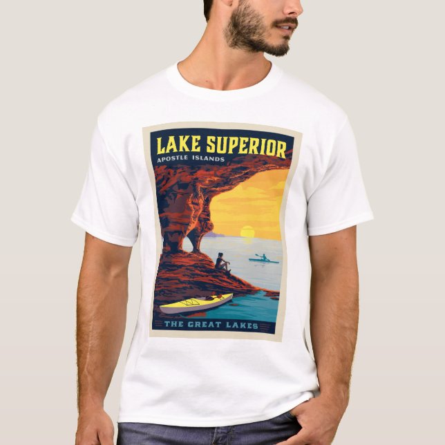 Camiseta Grandes Lagos | Lago Superior (Anverso)