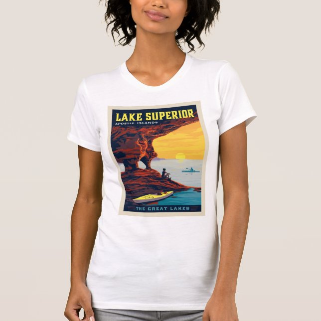 Camiseta Grandes Lagos | Lago Superior (Anverso)