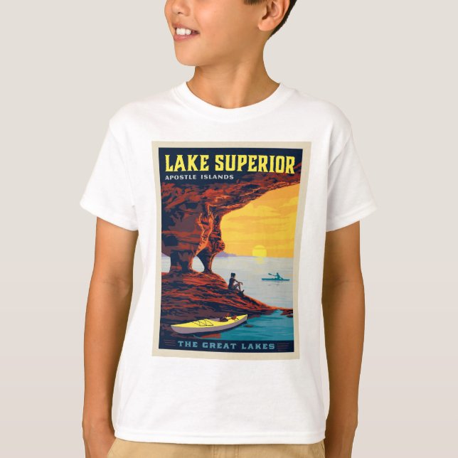 Camiseta Grandes Lagos | Lago Superior (Anverso)