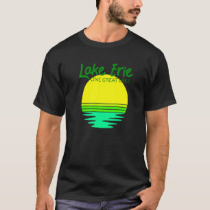Camiseta Grandes Lagos Pesca y Navegación en el Lago Erie