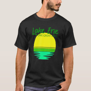 Camiseta Grandes Lagos Pesca y Navegación en el Lago Erie  