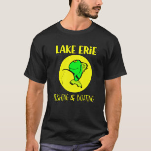 Camiseta Grandes Lagos Pesca y Navegación en el Lago Erie 3