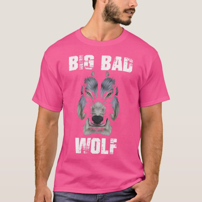 Camiseta Grandes Lobos Graciosos Y Malos (Anverso)
