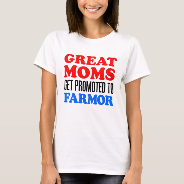 Camiseta Grandes mamáes promovidas a Farmor (Anverso)