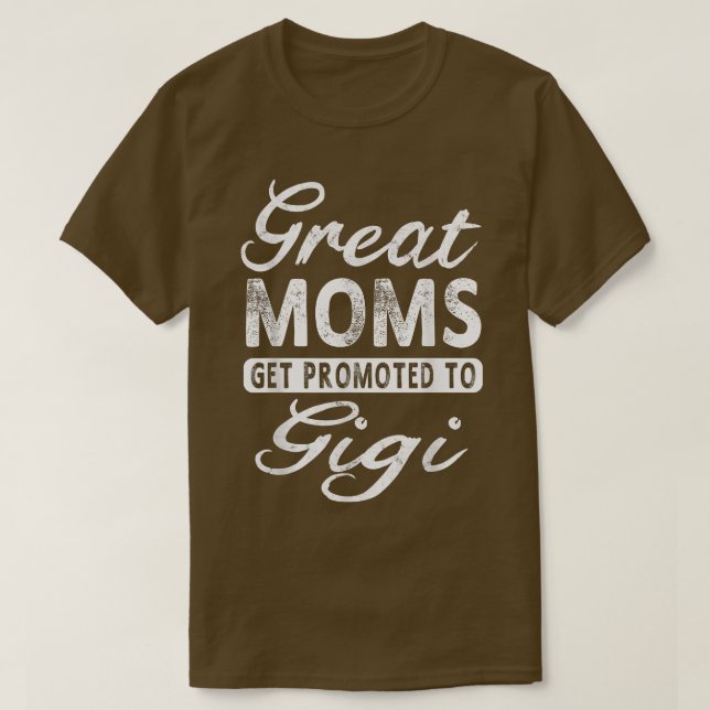 Camiseta Grandes Mamás Se Promocionan A Gigi Grandma Gift T (Diseño del anverso)