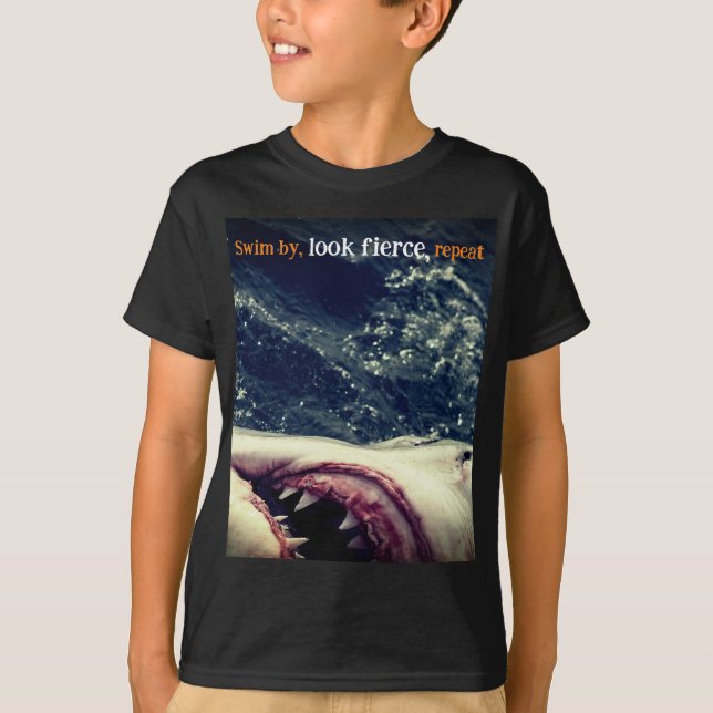 Camiseta Grandes mandíbulas de tiburón blanco (Anverso)