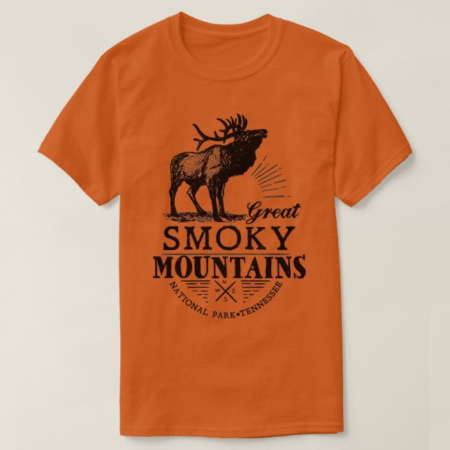 CAMISETA GRANDES MONTAÑAS DE HUMOR EN EL PARQUE NACIONAL HU (Diseño del anverso)