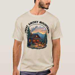 Camiseta Grandes montañas humeantes - Oso y Cabina