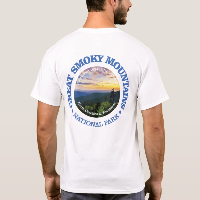 Camiseta Grandes Montañas Smoky NP (rd)2 (Reverso)