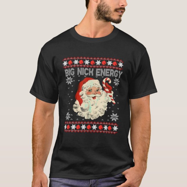 Camiseta Grandes Navidades de Nick Energy Santa Ugly Chicas (Anverso)
