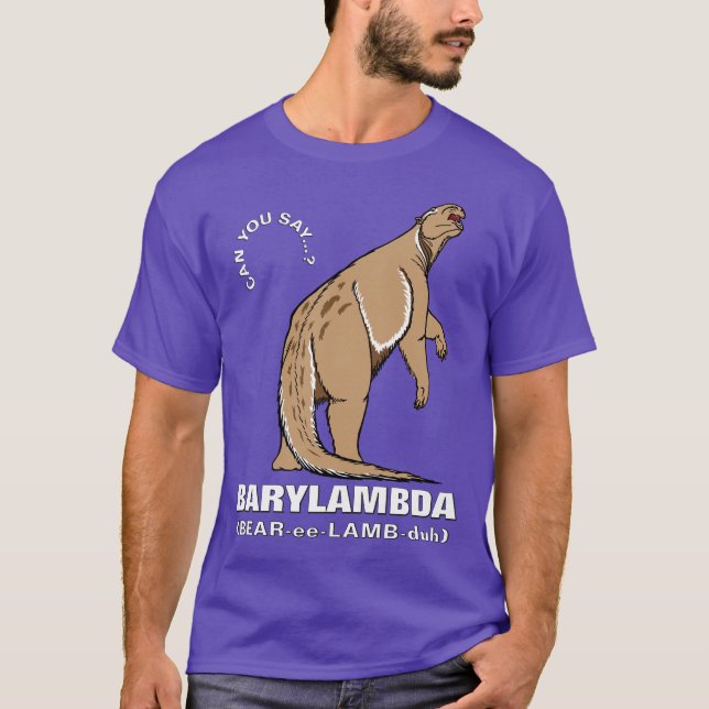 Camiseta Grandes nombres extintos (#2): Barylambda (Anverso)