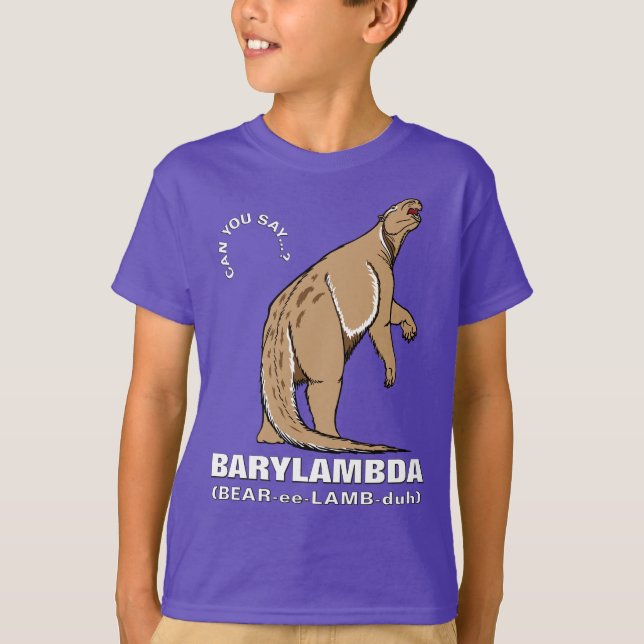 Camiseta Grandes nombres extintos (#2): Barylambda (Anverso)