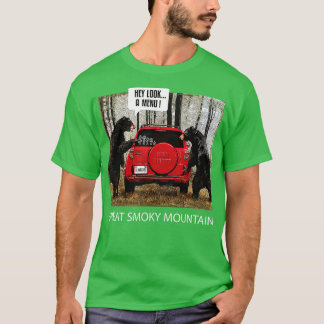Camiseta Grandes Osos De Montaña Humeante Hey Mira El Menú