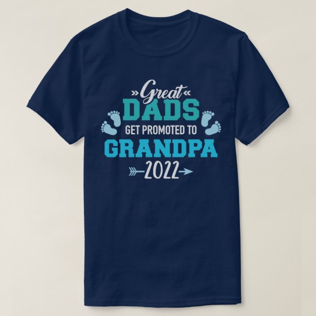Camiseta Grandes padres son ascendidos al abuelo 2022 (Diseño del anverso)