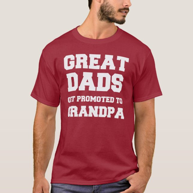 Camiseta Grandes padres son promovidos al abuelo (Anverso)