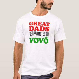 Camiseta Grandes papás promovidos a Vovo (abuelo portugué