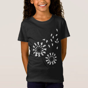 Camiseta Grandes pirenas Flores Flores Flores Dandelion Div