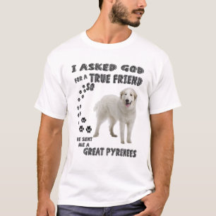 Camiseta Grandes Pirineos Cita a Mamá Papá Imprimir, Mont