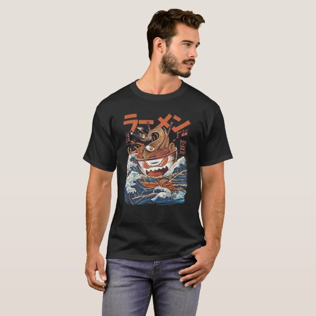 Camiseta Grandes Ramen de kanagawa (Anverso completo)