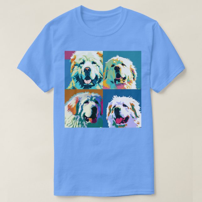 Camiseta Grandes regalos de arte de perro de los Pirineos 1 (Diseño del anverso)