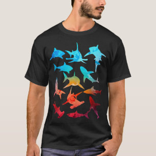 Camiseta Grandes Tiburones Blancos Tiburones Martillo Vinta