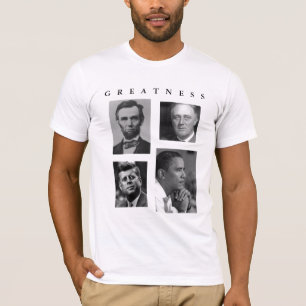 Camiseta GRANDEZA de FRONT/BACK con la CITA   OBAMA