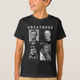 Camiseta GRANDEZA Lincoln FDR JFK Obama - NIÑOS de Obama