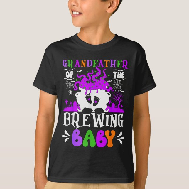 Camiseta Grandfather Of The Brewing Baby Grandpa To Be Hall (Anverso)