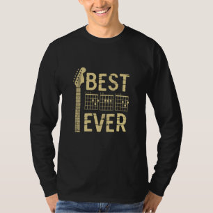Camiseta Grandfather Quotes   Best Dad Guitar Ever