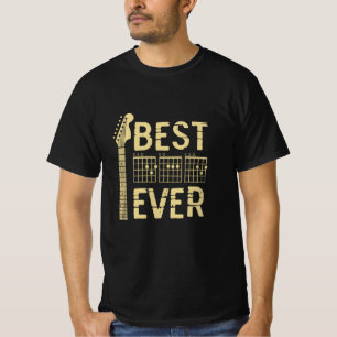 Camiseta Grandfather Quotes   Best Dad Guitar Ever