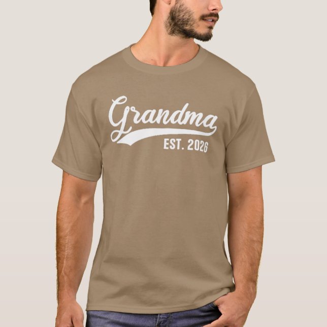 Camiseta Grandma 2026 Grandmother Est 2026 Grandma Est 2026 (Anverso)