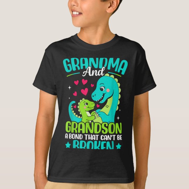Camiseta Grandma And Grandson A Bond That Can't Be Broken D (Anverso)