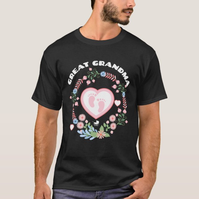 Camiseta Grandma Baby Grandchild Great Grandma (Anverso)