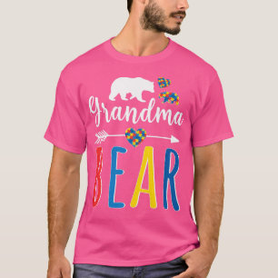 Camiseta Grandma Bear Autism Awareness Shirt Love Support W