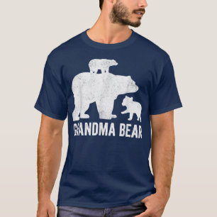 Camiseta Grandma Bear Mothers Day Shirt, Funny Two Cub Kids
